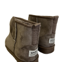 stivaletti in simil camoscio patch